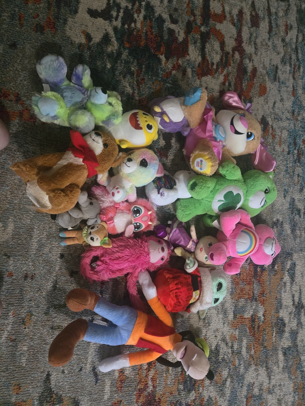 Colorful Mixed Plush Toy Lot - Multi Color Stuffed Animals